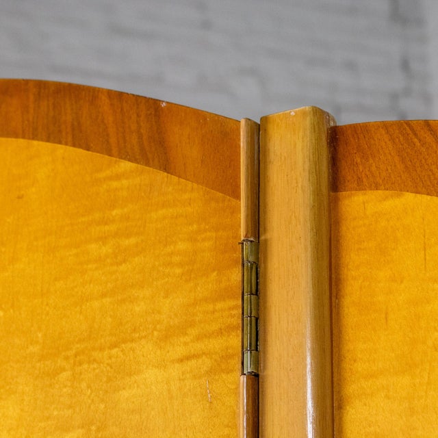 Large Early to Mid-20th Century Vintage English Art Deco Style Wardrobe Burled Maple & Walnut Frame For Sale - Image 9 of 18