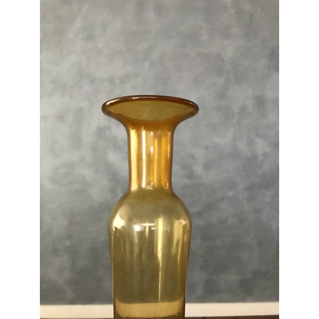 Thin Yellow Glass Vase Chairish