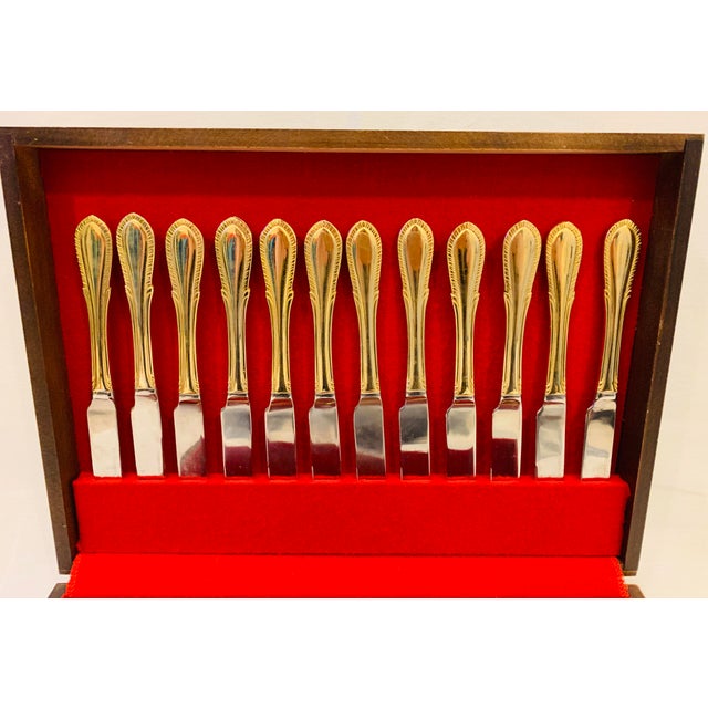 Vintage Farberware Gold Plated Flatware Service for 12 64 Pieces