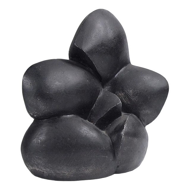 Abstract Patinated Plaster Sculpture, 1980s For Sale