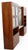 1970s Campaign Vintage Henredon Oak Wall Unit With Marble Counter and Mirrored Cabinets For Sale In Tampa - Image 6 of 12