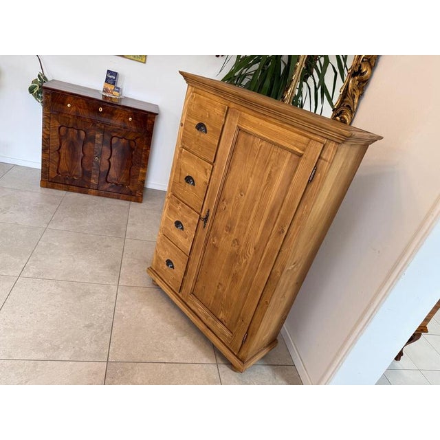 Rustic Farmhouse Bread Cupboard For Sale - Image 10 of 11