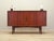The highboard was made in the 1970s, Danish production. The structure is covered with teak veneer. The legs and handles...