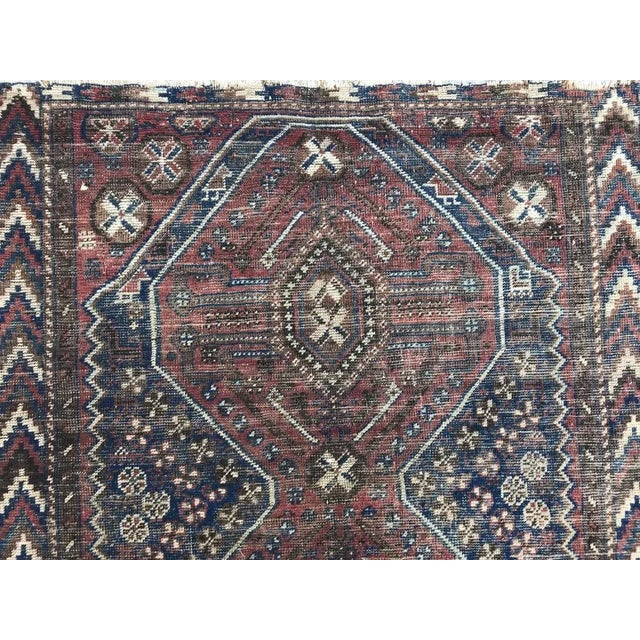 Vintage Wool Ghashghaei Rug For Sale - Image 3 of 12