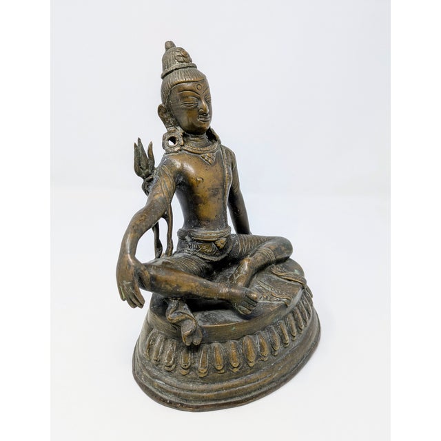 Traveling Man Treasures is selling this early 20th century Nepalese Bronze Tara in Rajalilasana. This beautifully...