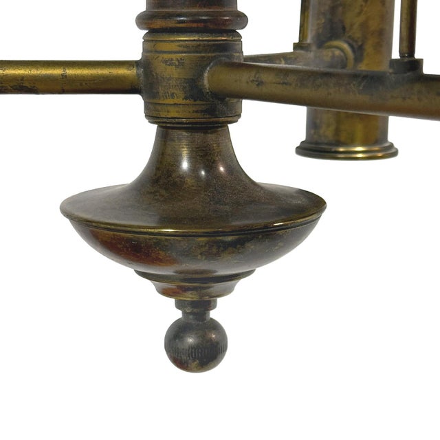 Vintage Arts and Crafts Mission Style Chandelier For Sale - Image 9 of 11