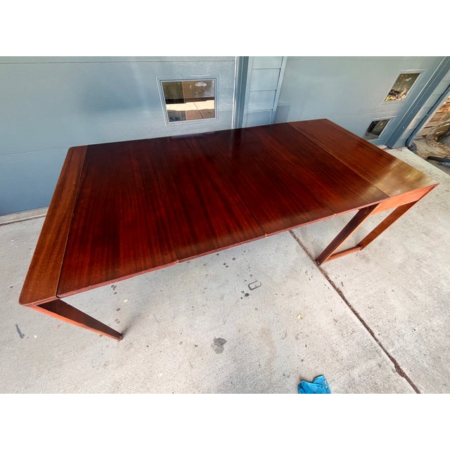1940s Saginaw Furniture Shops "Expandomatic" Mahogany Desk-to-Dining Table For Sale - Image 14 of 18