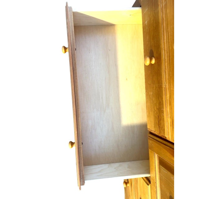 Tan Impressions by Thomasville 9 Drawer Pine Wood Dresser Organizer Vintage Classic For Sale - Image 8 of 8