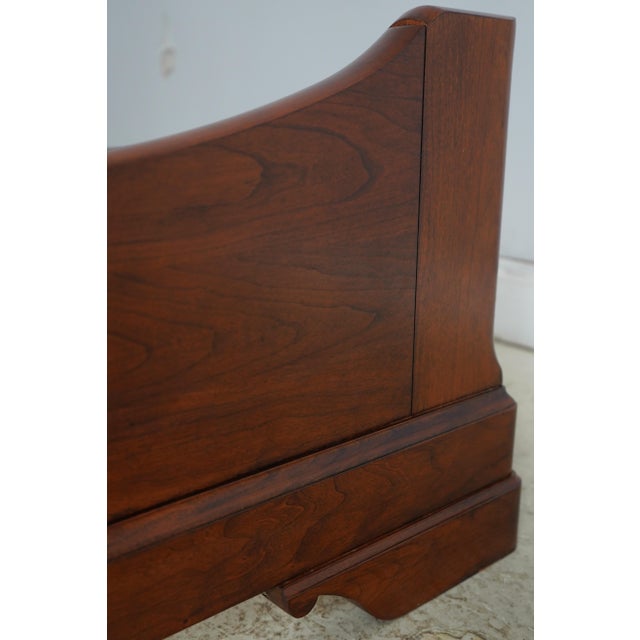 2000 - 2009 Stickley Cherry King Size Sleigh Bed For Sale - Image 5 of 15