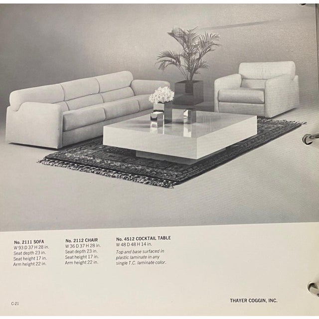 1974 Milo Baughman for Thayer Coggin Sofa For Sale - Image 11 of 16