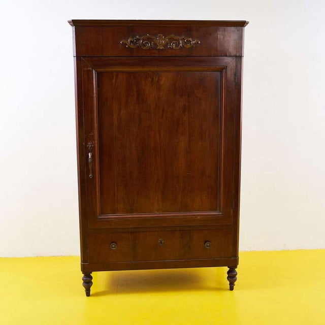 Antique Walnut Veneere Wardrobe For Sale - Image 13 of 13