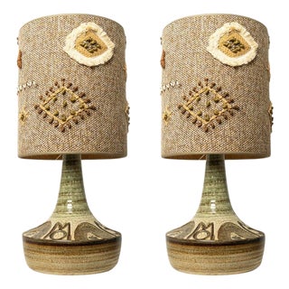 Ceramic Table Lamps by Noomi Backhausen for Soholm, Denmark, 1960s, Set of 2 For Sale