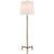 Transitional Thomas O'Brien by Visual Comfort Signature Parish Floor Lamp in Gilded Iron with Linen Shade For Sale - Image 3 of 3