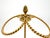 Vintage Gold Finished Metal Three-Ring Guest Towel Holder – Hollywood Regency / Neoclassical For Sale - Image 12 of 12