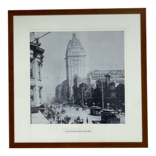 San Francisco Historical Photograph Collection Early 1900s Market Street Photograph, Framed For Sale