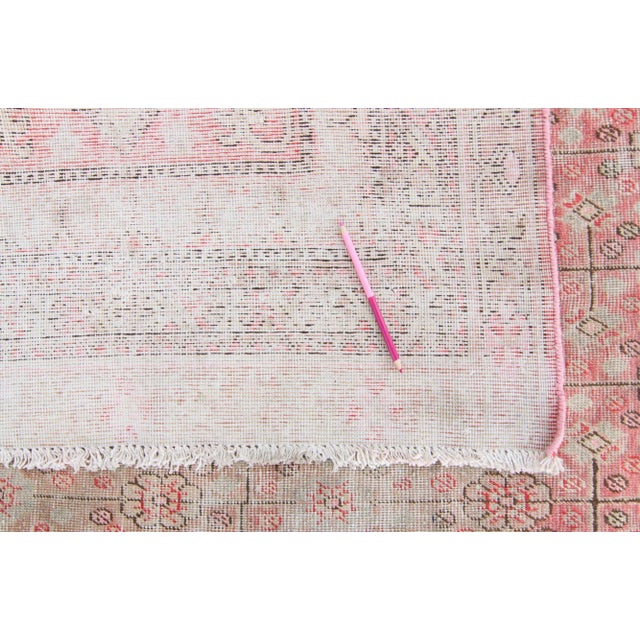 1900s Antique Chinese Hand-Knotted Rug - 6’3” X 11’10” For Sale - Image 10 of 11