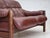 Swedish 2-Seater Sofa in Brown Leather and Dark Beech, 1970s For Sale - Image 9 of 18