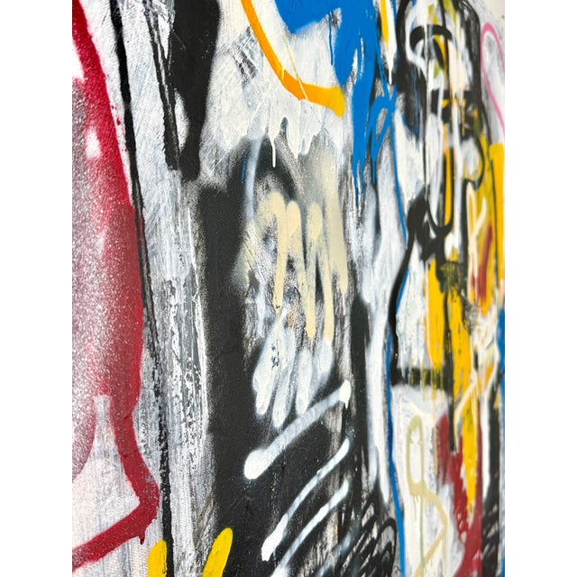 "It Happens at Midnight" Harrison Gilman Contemporary Abstract Mixed Media Painting For Sale - Image 11 of 12