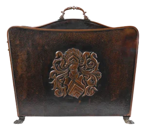 Mid-Century Magazine Rack in Hammered Copper, France, 1890s