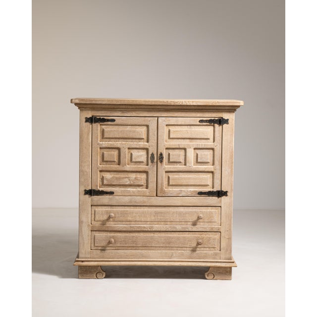 Brutalist 1970s Brutalist Oak Buffet For Sale - Image 3 of 12