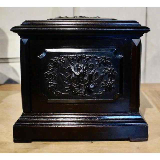 Antique Black Forest Carved Humidor with Wild Boar, 1870 For Sale - Image 9 of 13