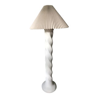 Michael Taylor Plaster Twist Floor Lamp For Sale