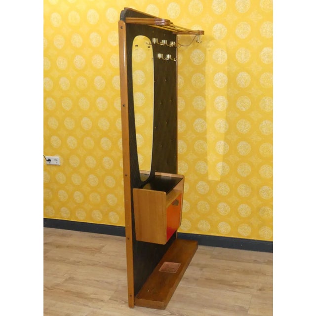 1960s Coat and Hat Rack with Umbrella Stand and Mirror Box from Verralux, 1960s For Sale - Image 5 of 13