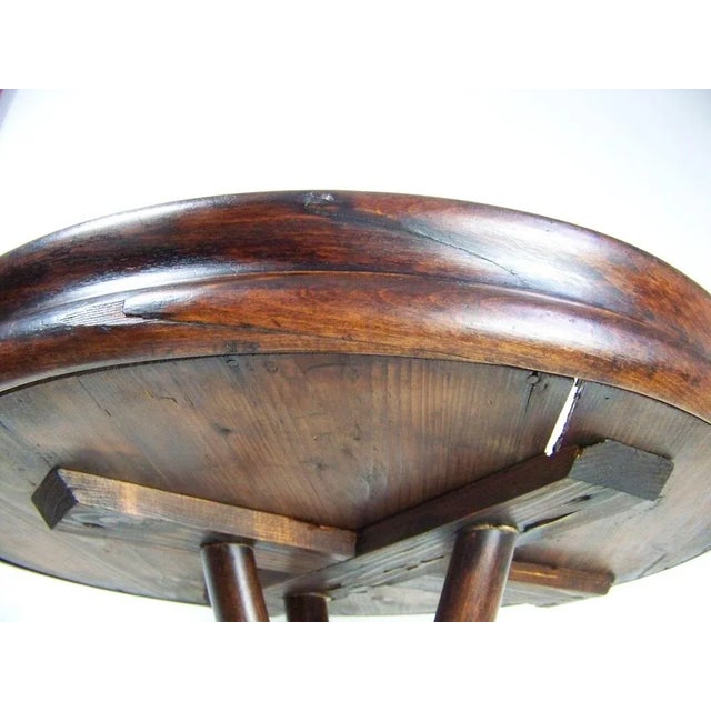 Brown Early Flower Table from J & J Kohn For Sale - Image 8 of 10