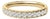 14K Yellow Gold 1/2 Cttw Round Diamond 11 Stone Classic Band - Size 4.5 For Sale