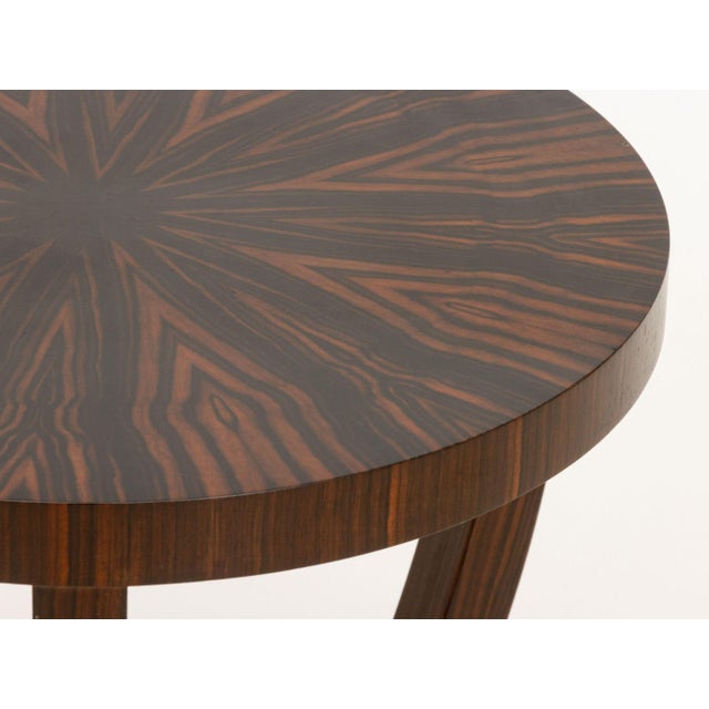 Art Deco Style Macassar Side Table For Sale - Image 4 of 6