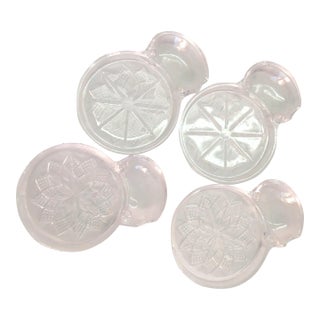 Mid 20th Century Imperial Glass Sip and Smoke Coasters- Set of 4 For Sale