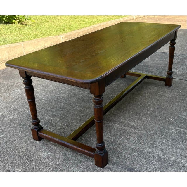 French Country Farm Dining Table For Sale - Image 9 of 12