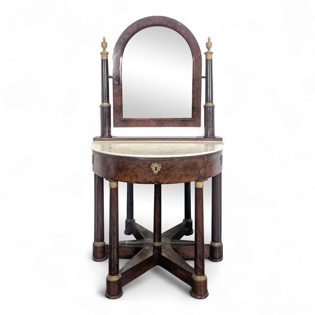 Empire Half-Glazed Dressing Table For Sale - Image 12 of 12