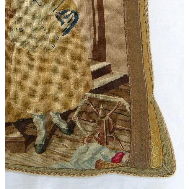 Extremely unique and fine an english needle work tapestry from mid-18th century. And it's retrieved from the story of: The...