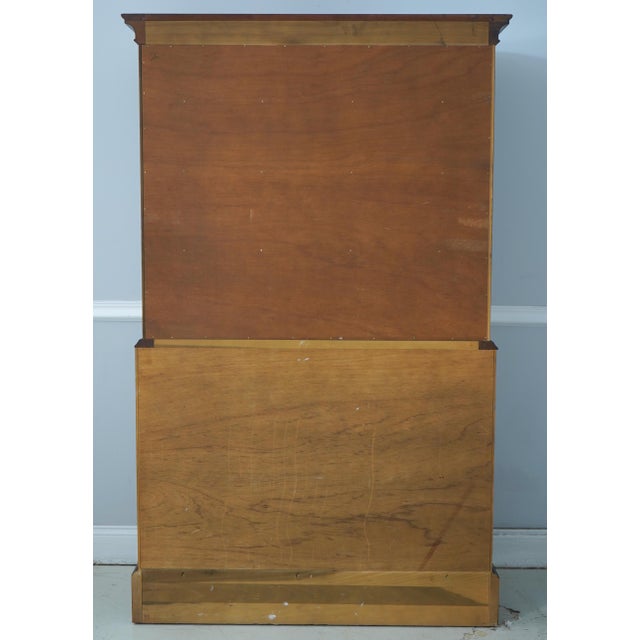 Century Large Mahogany Banded Chest on Chest For Sale - Image 15 of 16