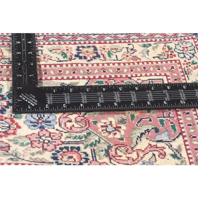 Vintage Chinese Wool and Silk Tabriz Rug - 08'00 X 10'01 For Sale In Dallas - Image 6 of 9