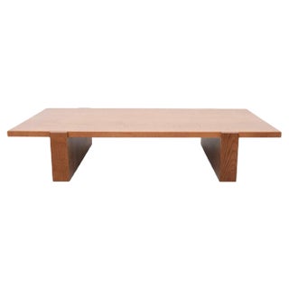 Solid Oak Low Table from Dada Est. For Sale