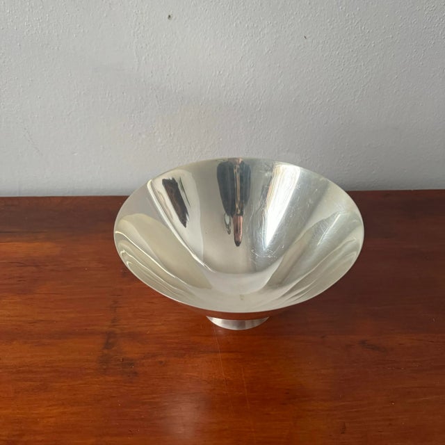 Stunning highly reflective mid century bowl. Marked on the bottom.