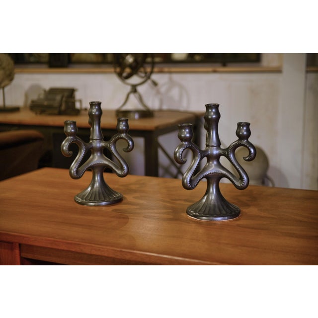 Vintage Ceramic Candlesticks, 1950s, Set of 2 For Sale - Image 13 of 13