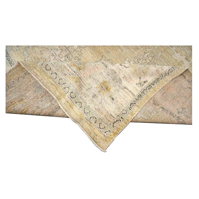 21st Century Turkish Oushak Wool 10x13 Gold, Ivory & Charcoal Handmade Area Rug #1144141 For Sale - Image 10 of 11