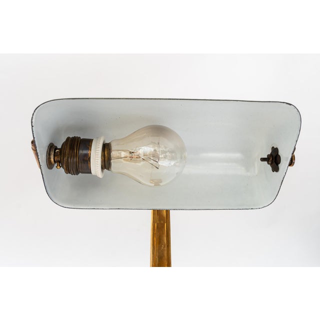 Art Deco Table Lamp in Enameled Shade, Vienna, 1920s For Sale - Image 9 of 18