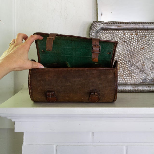 Antique British Woods Lawn Bowls With Canvas and Leather Bowling Case For Sale - Image 15 of 18