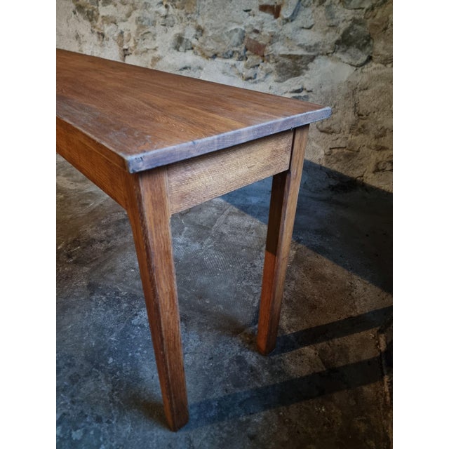 Vintage Oak Worktable, 1950s For Sale - Image 6 of 17