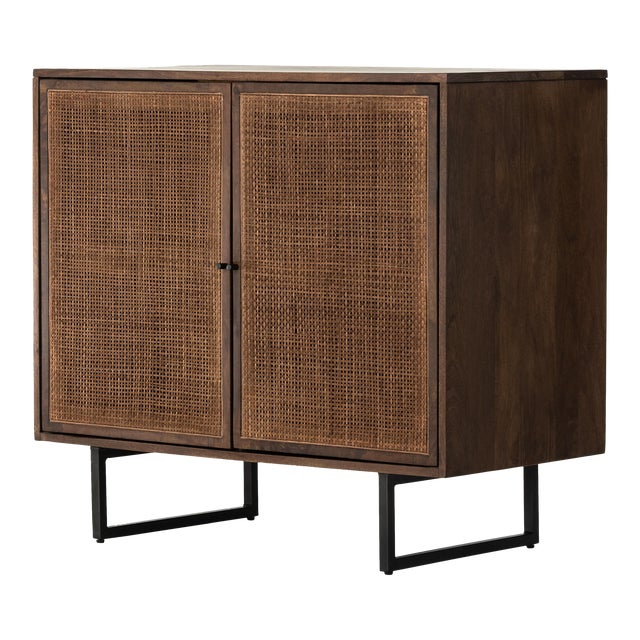 Four Hands Carmel Small Cabinet, Brown Wash For Sale