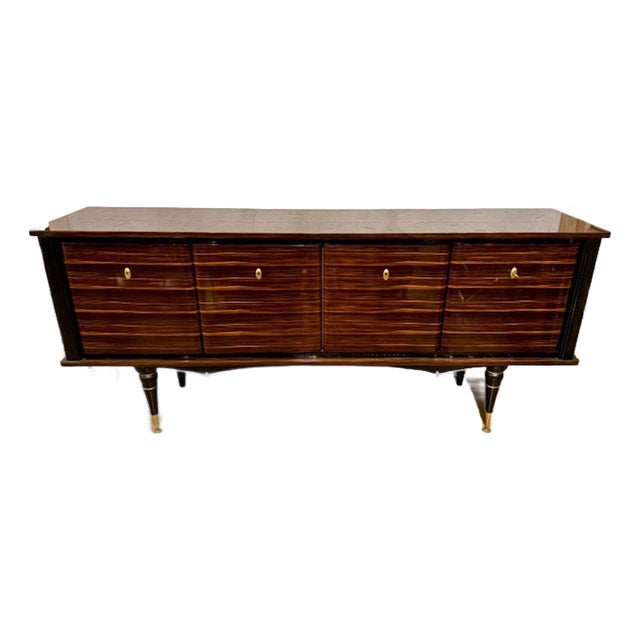 French Mid Century Macassar Sideboard For Sale