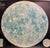 Large 1958 Official Cartographic Map of the Moon's Surface. Printed by Rand McNally. Linen- backed to preserve, protect,...
