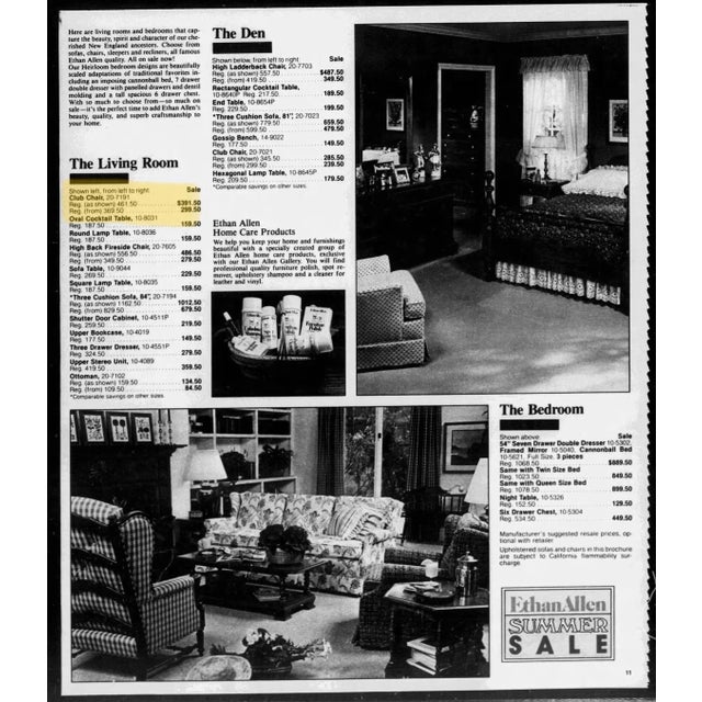 1980s Vintage Ethan Allen Club Chair For Sale - Image 12 of 12