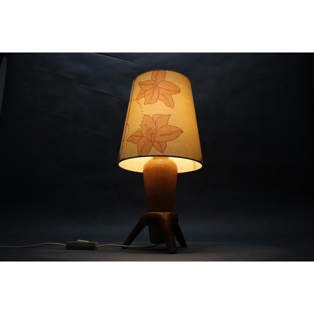 Mid-Century ULUV Wooden Table Lamp, Czechoslovakia, 1960s For Sale - Image 10 of 11