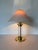 1980s Vintage Postmodern Frederick Cooper Brass & Lucite Table Lamp For Sale - Image 4 of 12