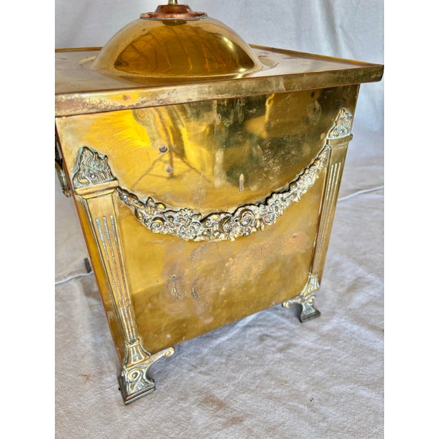 Early 20th Century Early 20th Century English Brass Fireplace Box For Sale - Image 5 of 12